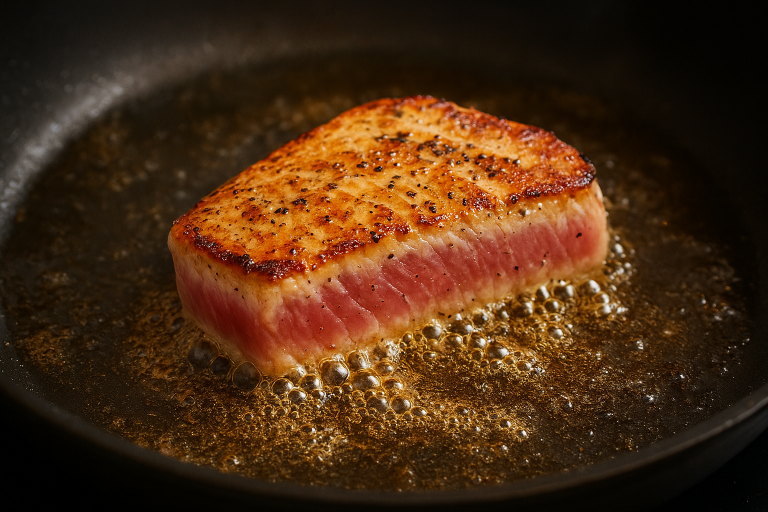 A Warm, Flavorful Sizzling Tuna
