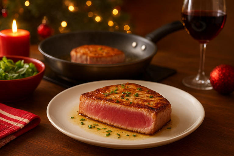 Sizzling Tuna: A Christmas Plate With Extra Gravy
